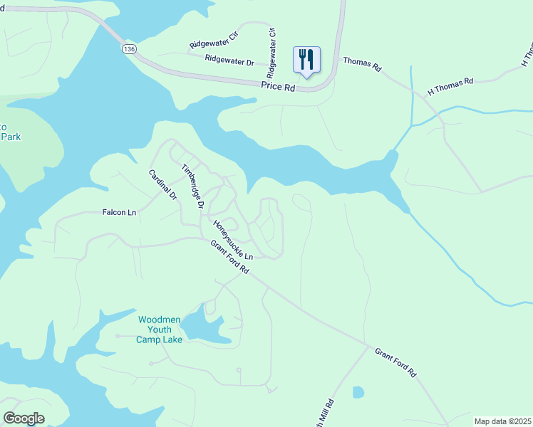 map of restaurants, bars, coffee shops, grocery stores, and more near 6711 Wildwood Trail in Gainesville