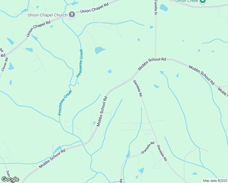 map of restaurants, bars, coffee shops, grocery stores, and more near 2190 Mobbs School Road in Arab
