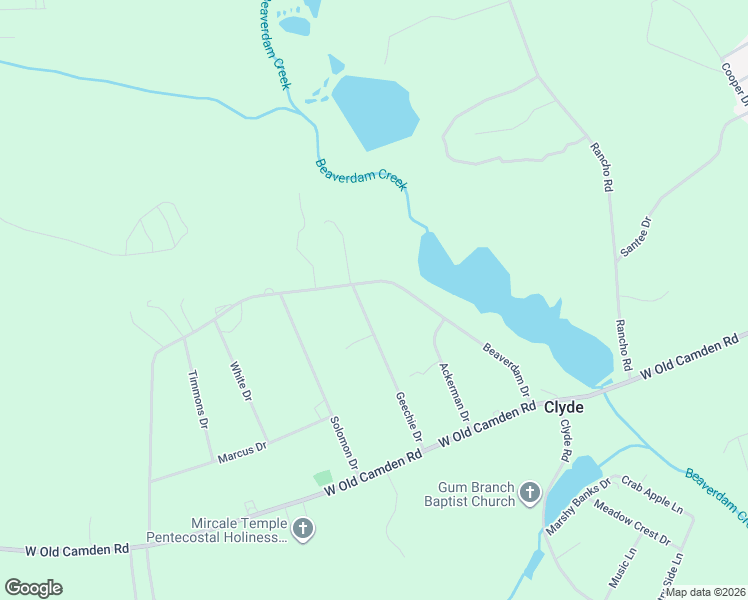 map of restaurants, bars, coffee shops, grocery stores, and more near 1753 Geechie Drive in Hartsville