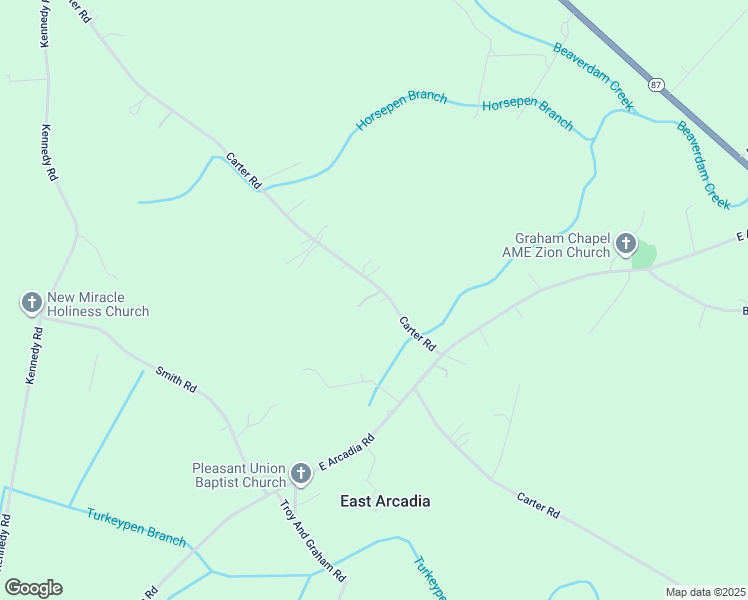 map of restaurants, bars, coffee shops, grocery stores, and more near 1092 Graham Road in Riegelwood