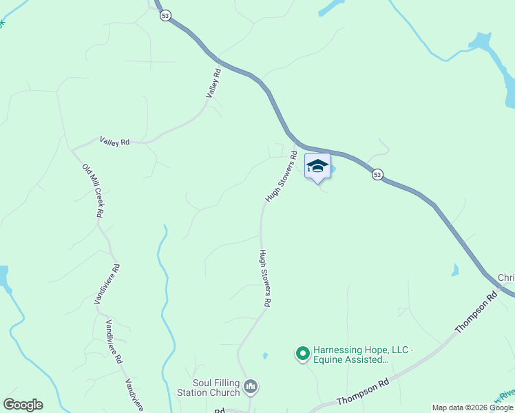 map of restaurants, bars, coffee shops, grocery stores, and more near 274 Hugh Stowers Road in Dawsonville