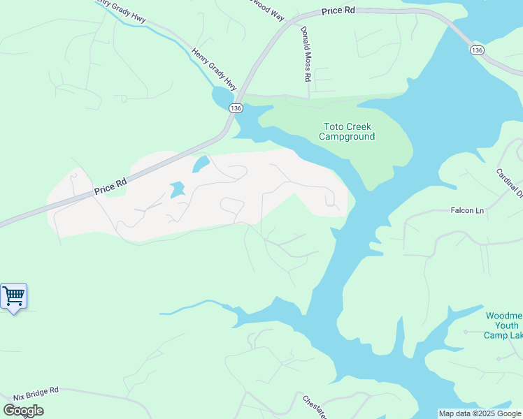 map of restaurants, bars, coffee shops, grocery stores, and more near 94 Dawson Drive in Dawsonville