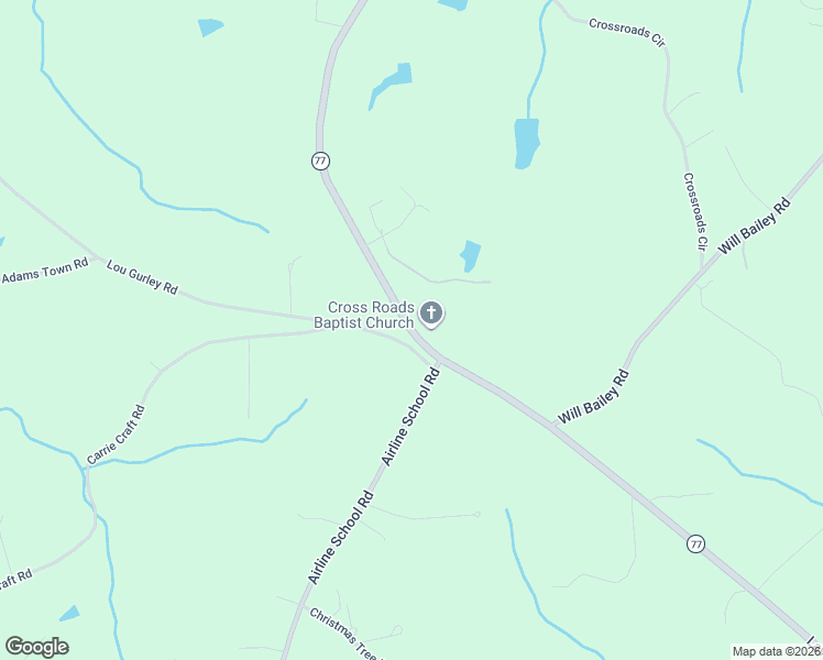 map of restaurants, bars, coffee shops, grocery stores, and more near 2569 Lou Gurley Road in Bowersville