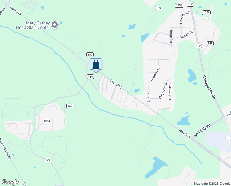 map of restaurants, bars, coffee shops, grocery stores, and more near 127 Greystone Boulevard in Oxford