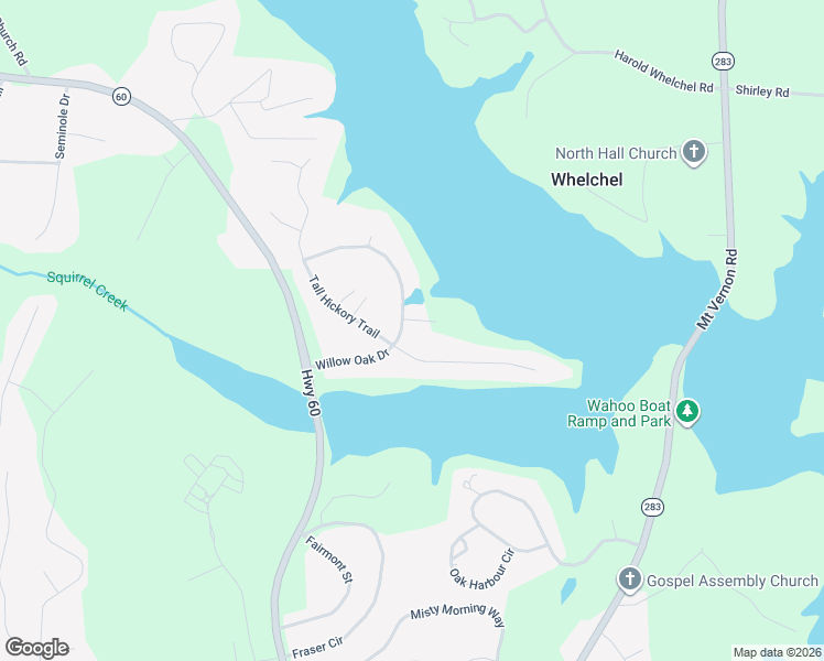 map of restaurants, bars, coffee shops, grocery stores, and more near 4308 Post Oak Point in Gainesville