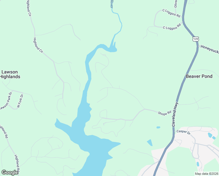 map of restaurants, bars, coffee shops, grocery stores, and more near 3820 James Ed Road in Gainesville