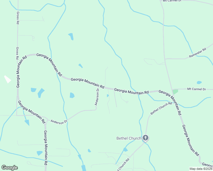 map of restaurants, bars, coffee shops, grocery stores, and more near 2960 Georgia Mountain Road in Guntersville