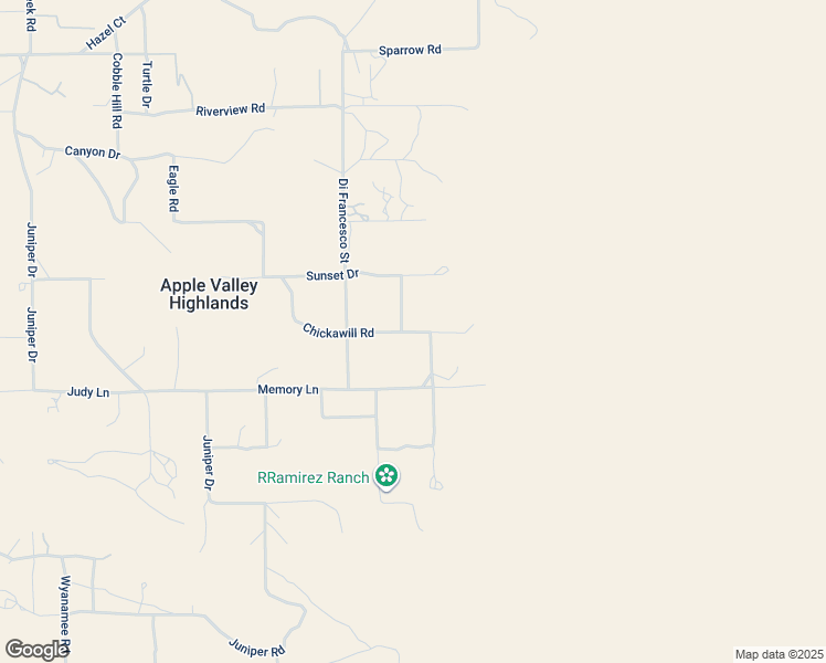 map of restaurants, bars, coffee shops, grocery stores, and more near 6998 Tally Ho Lane in Apple Valley