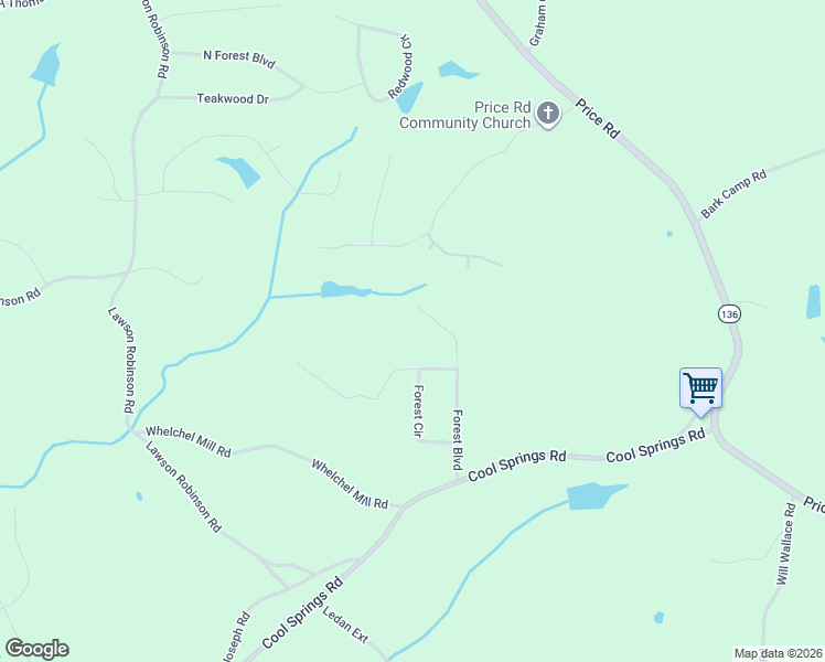 map of restaurants, bars, coffee shops, grocery stores, and more near 4953 Forest Boulevard in Gainesville