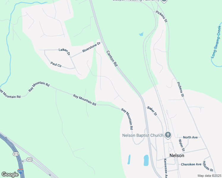 map of restaurants, bars, coffee shops, grocery stores, and more near 351 Kerry Drive in Jasper
