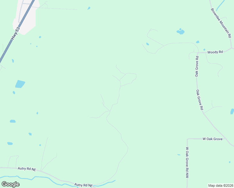 map of restaurants, bars, coffee shops, grocery stores, and more near 21 Murphy Lane Northwest in Adairsville