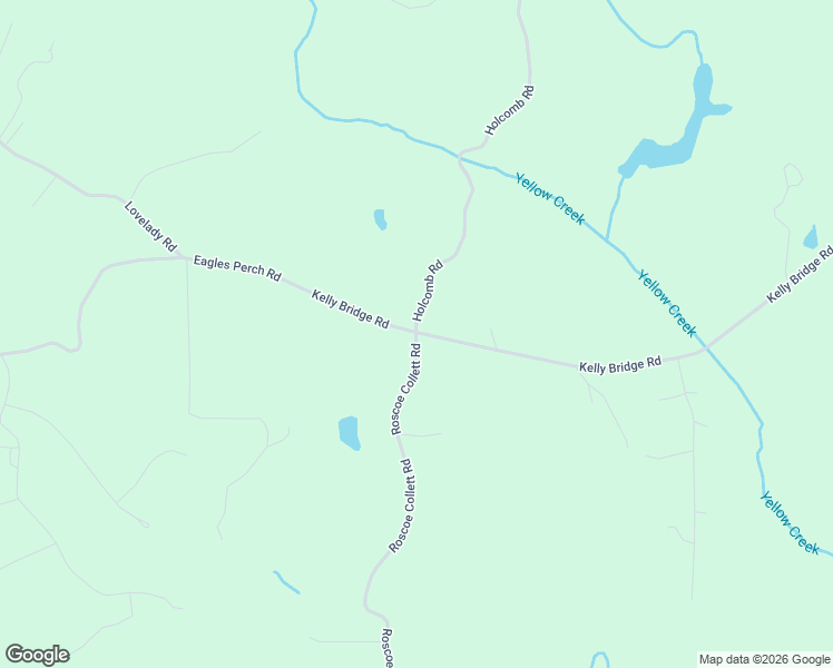 map of restaurants, bars, coffee shops, grocery stores, and more near 10486 Kelly Bridge Road in Dawsonville