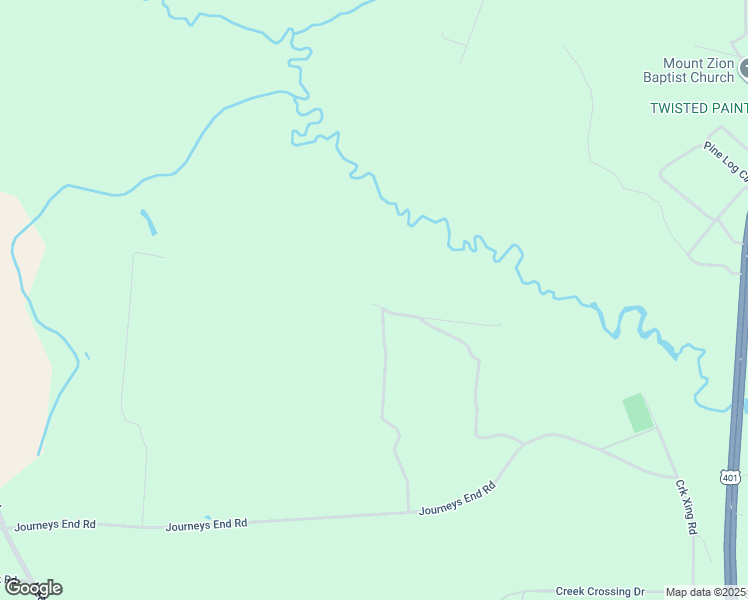 map of restaurants, bars, coffee shops, grocery stores, and more near 420 Journeys End Road in Darlington