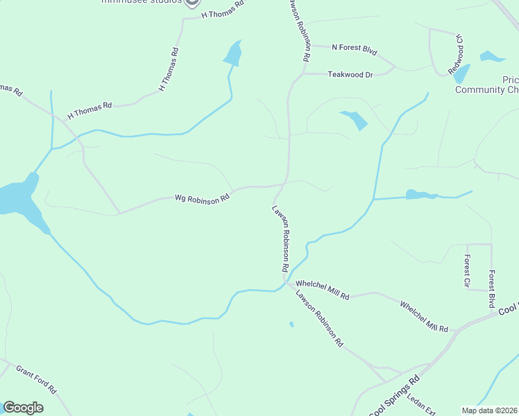 map of restaurants, bars, coffee shops, grocery stores, and more near 5375 Wg Robinson Road in Gainesville