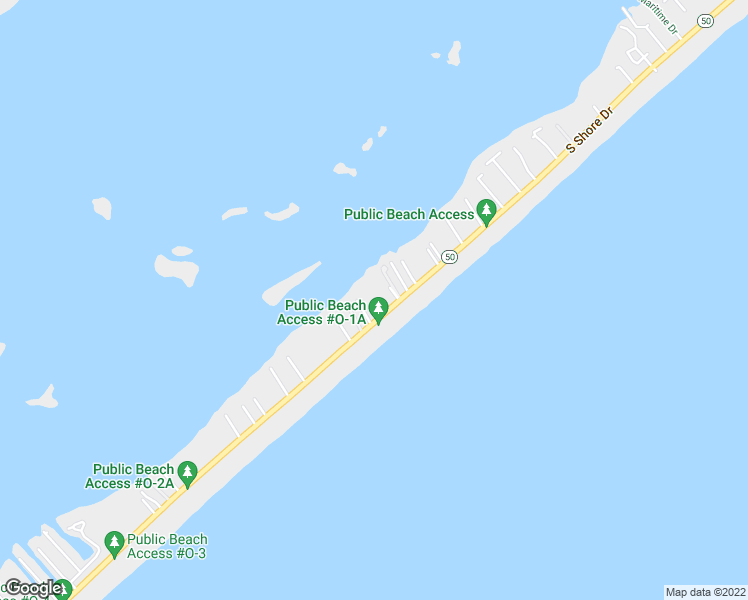 map of restaurants, bars, coffee shops, grocery stores, and more near 419 North Anderson Boulevard in Surf City
