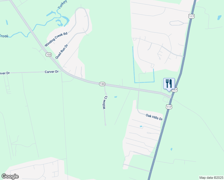map of restaurants, bars, coffee shops, grocery stores, and more near 485 North Carolina 133 in Rocky Point