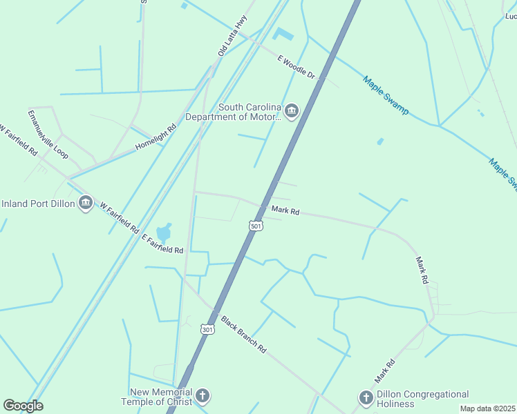 map of restaurants, bars, coffee shops, grocery stores, and more near 263-299 Mark Road in Dillon