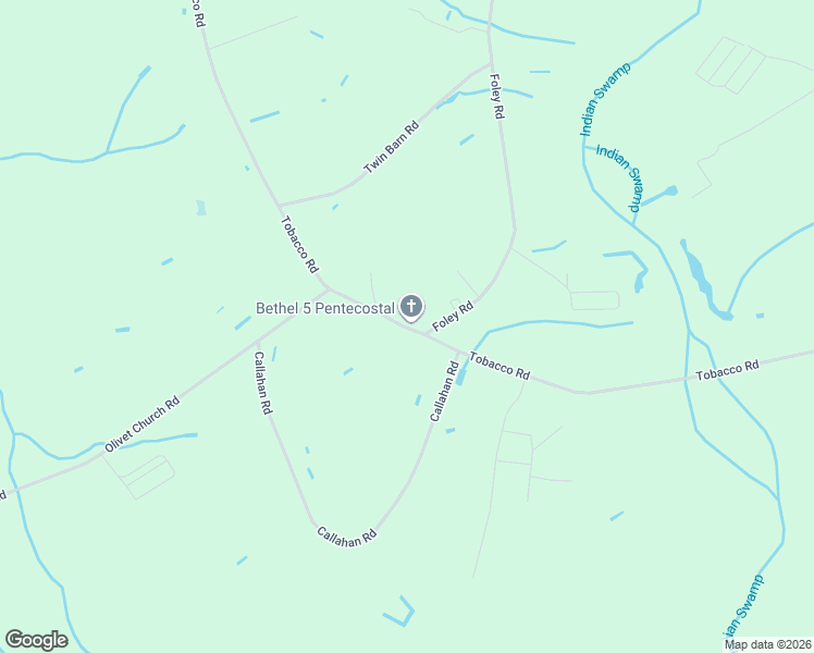 map of restaurants, bars, coffee shops, grocery stores, and more near 6152 Tobacco Road in Orrum