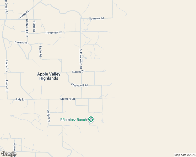 map of restaurants, bars, coffee shops, grocery stores, and more near 6998 Tally Ho Lane in Apple Valley