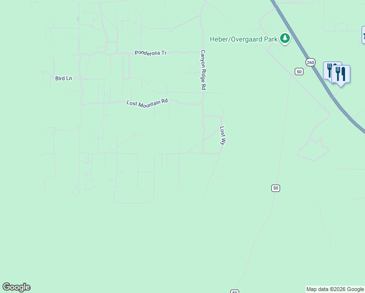 map of restaurants, bars, coffee shops, grocery stores, and more near 2076 Gilbert Lane in Navajo County