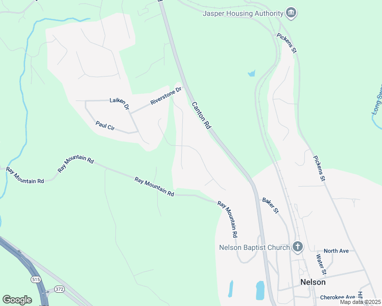 map of restaurants, bars, coffee shops, grocery stores, and more near 351 Kerry Drive in Jasper