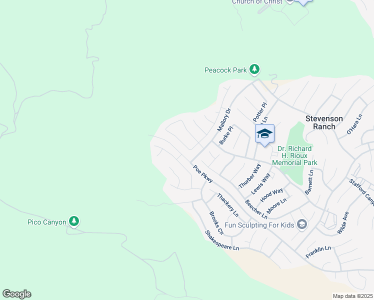 map of restaurants, bars, coffee shops, grocery stores, and more near 26808 Grey Place in Stevenson Ranch