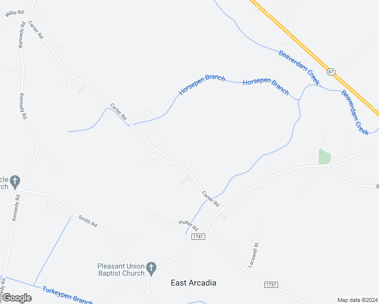map of restaurants, bars, coffee shops, grocery stores, and more near in White Oak