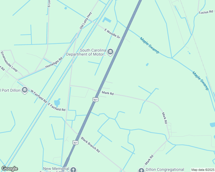 map of restaurants, bars, coffee shops, grocery stores, and more near 301-313 Walker Court in Dillon