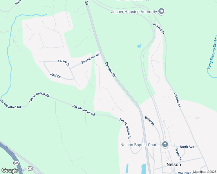 map of restaurants, bars, coffee shops, grocery stores, and more near 354 Kerry Drive in Jasper