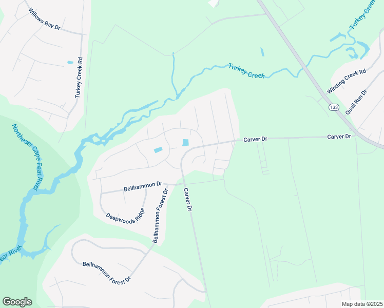 map of restaurants, bars, coffee shops, grocery stores, and more near 104 Britlee Court in Rocky Point