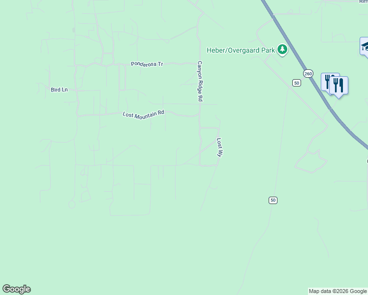 map of restaurants, bars, coffee shops, grocery stores, and more near 2078 Gilbert Lane in Navajo County