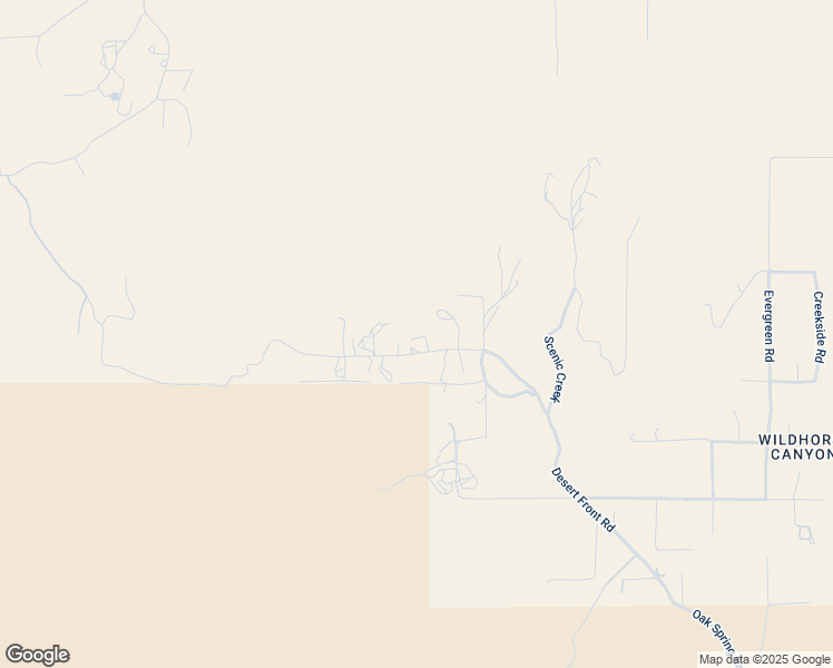 map of restaurants, bars, coffee shops, grocery stores, and more near Desert Front Road in Pinon Hills