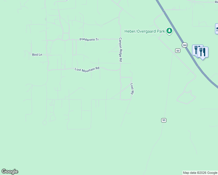 map of restaurants, bars, coffee shops, grocery stores, and more near 2078 Gilbert Lane in Navajo County