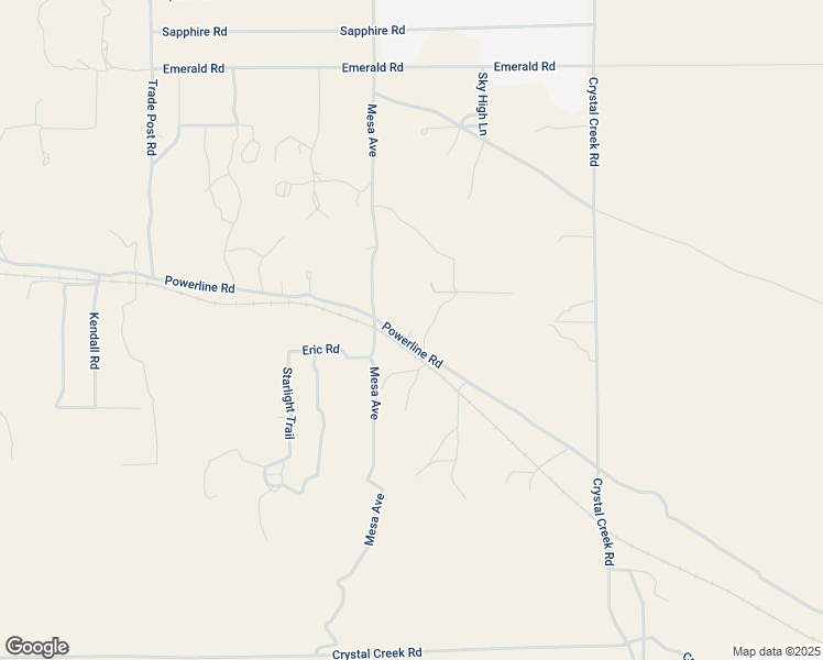 map of restaurants, bars, coffee shops, grocery stores, and more near Silver Creek in Lucerne Valley