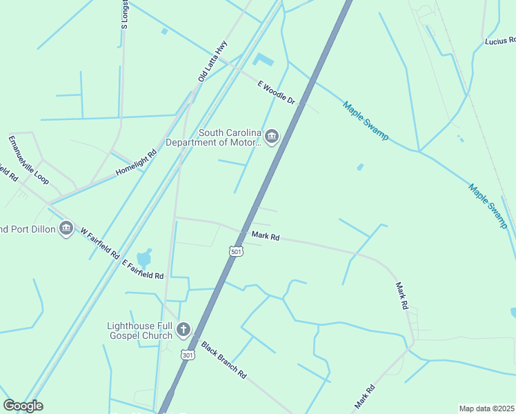 map of restaurants, bars, coffee shops, grocery stores, and more near 301-313 Walker Court in Dillon