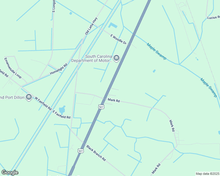 map of restaurants, bars, coffee shops, grocery stores, and more near 301-313 Walker Court in Dillon