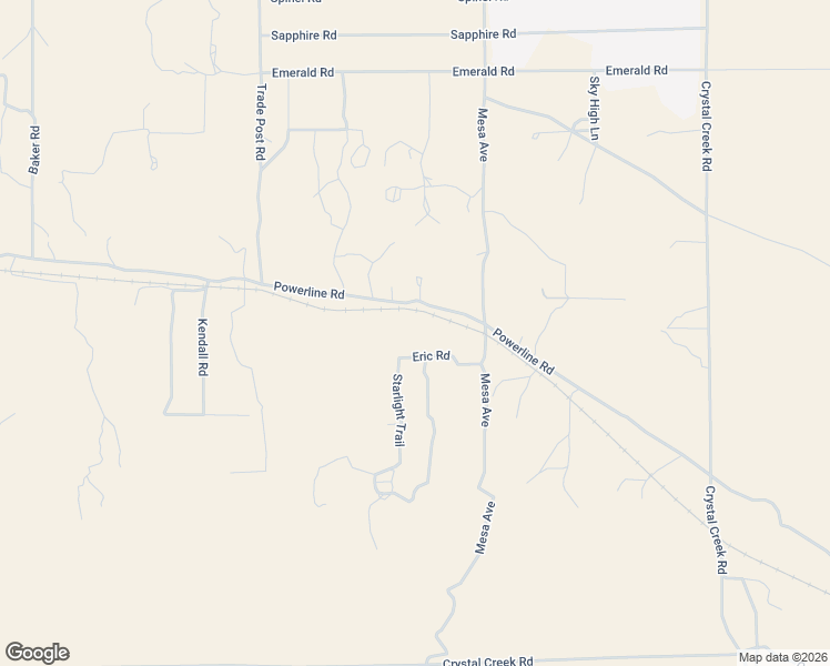 map of restaurants, bars, coffee shops, grocery stores, and more near 32340 Onyx Road in Lucerne Valley