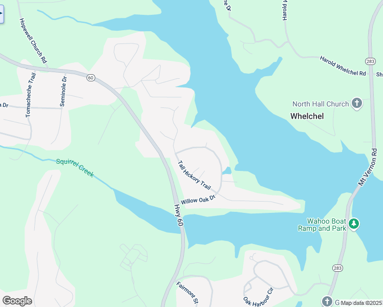 map of restaurants, bars, coffee shops, grocery stores, and more near 4371 Willow Oak Drive in Gainesville