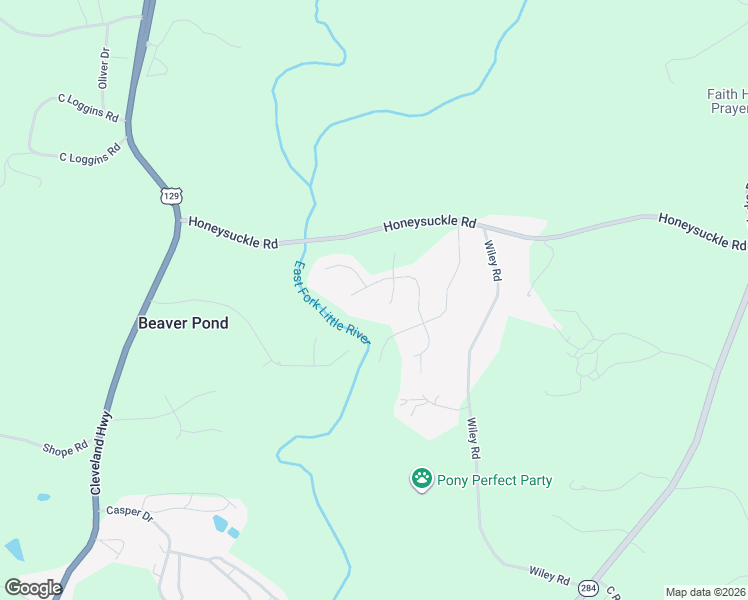 map of restaurants, bars, coffee shops, grocery stores, and more near 4124 Portland Trail in Gainesville
