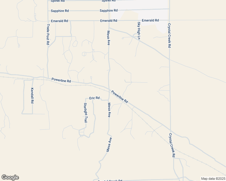 map of restaurants, bars, coffee shops, grocery stores, and more near 7543 Mesa Avenue in Lucerne Valley