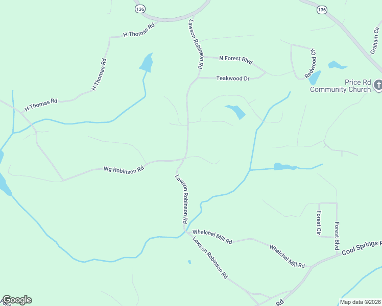 map of restaurants, bars, coffee shops, grocery stores, and more near 5395 Lawson Robinson Road in Gainesville