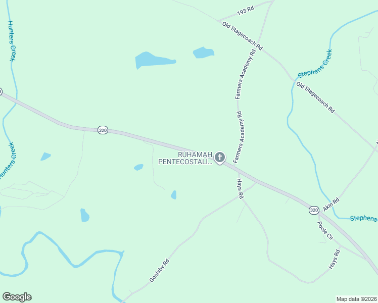 map of restaurants, bars, coffee shops, grocery stores, and more near 2654-3276 Highway 320 in Carnesville