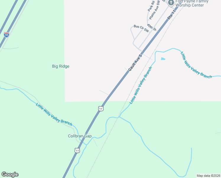 map of restaurants, bars, coffee shops, grocery stores, and more near 4202 Gault Avenue South in Fort Payne