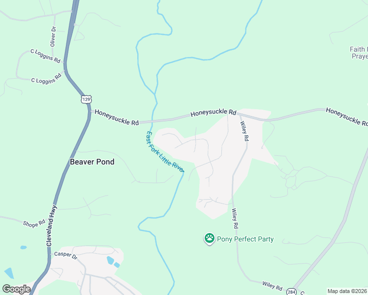 map of restaurants, bars, coffee shops, grocery stores, and more near 4124 Portland Trail in Gainesville