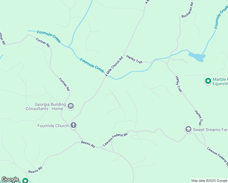 map of restaurants, bars, coffee shops, grocery stores, and more near 226 Chivalry Lane in Ball Ground