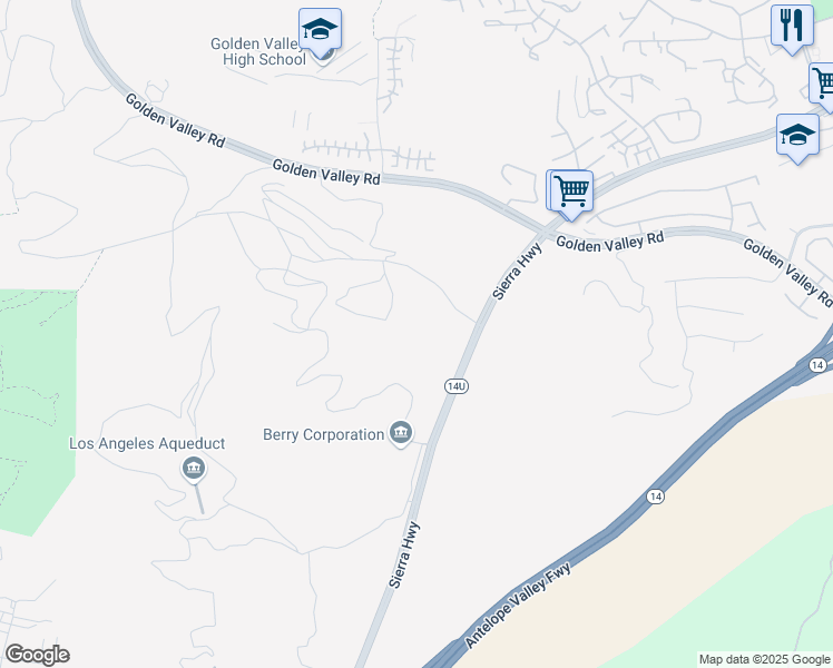 map of restaurants, bars, coffee shops, grocery stores, and more near 26 Sierra Highway in Palmdale