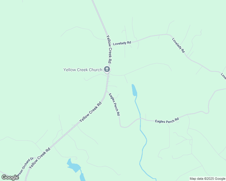 map of restaurants, bars, coffee shops, grocery stores, and more near 1445 Yellow Creek Road in Ball Ground