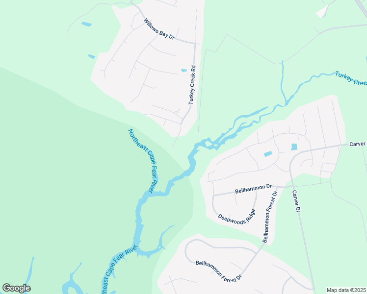 map of restaurants, bars, coffee shops, grocery stores, and more near 523 Turkey Creek Road in Rocky Point