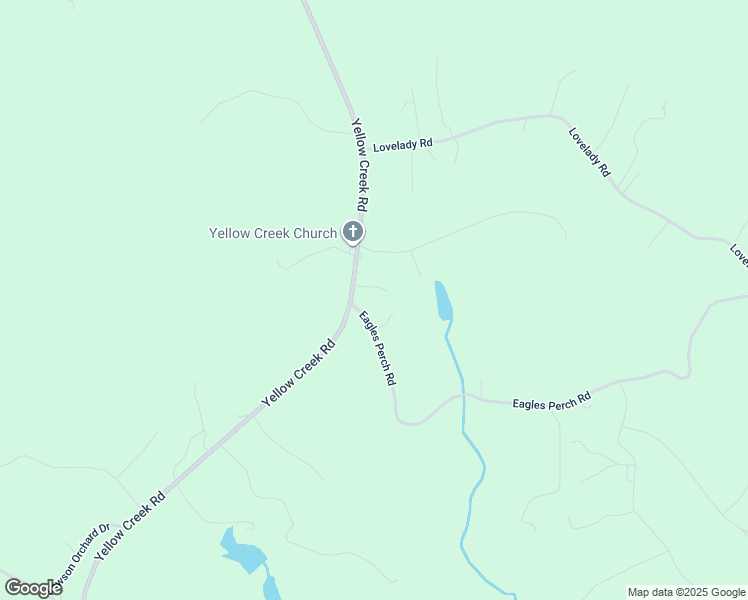 map of restaurants, bars, coffee shops, grocery stores, and more near 1445 Yellow Creek Road in Ball Ground