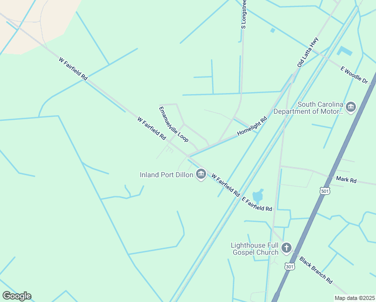 map of restaurants, bars, coffee shops, grocery stores, and more near 201 State Road S-17-423 in Dillon
